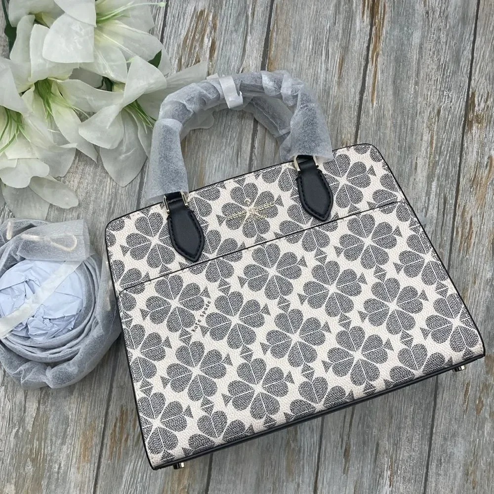Kate Spade Signature Spade Flower Small Satchel & Card Case Crossbody Bag Purse